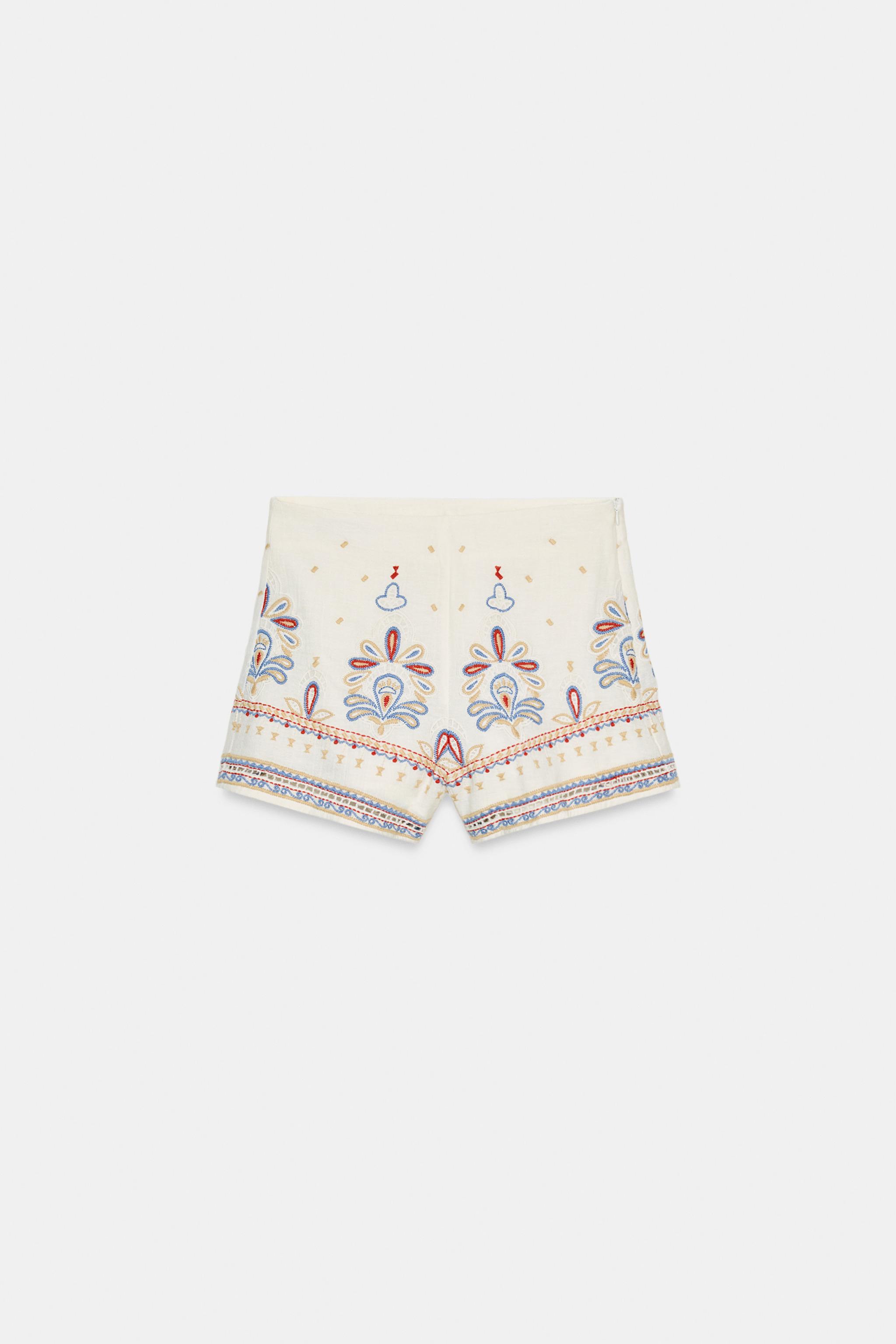 EMBROIDERED SHORTS